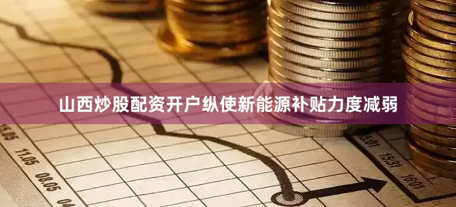 山西炒股配资开户纵使新能源补贴力度减弱